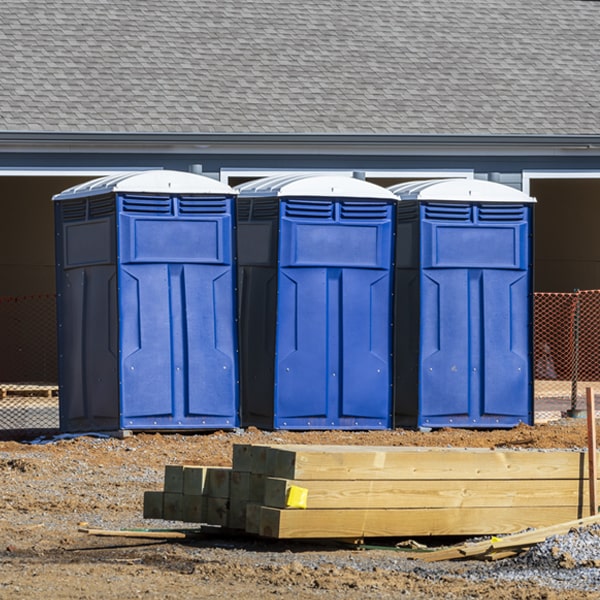 what is the expected delivery and pickup timeframe for the portable restrooms in West Liberty KY